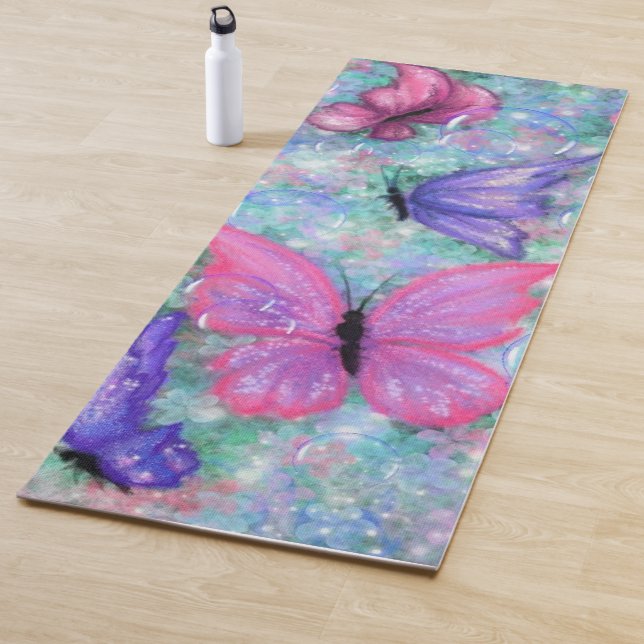 Butterflies Yoga Mat Yogamatte (Beispiel)