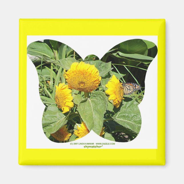 BUTTERFLIS LIEBE SUNFLOWERS MAGNET (Vorne)