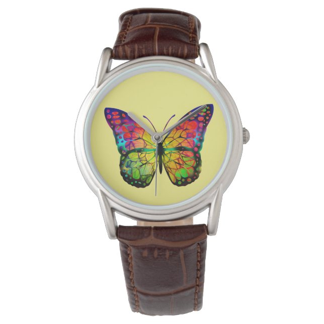 BÜTTERFLY ABSTRAKT ARMBANDUHR (Vorderseite)