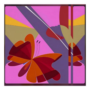 Butterfly Abstrakt - Ken Gage Art Poster