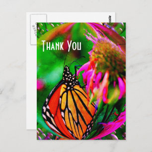 Butterfly Abstrakt Nature Danke, Postcard Postkarte