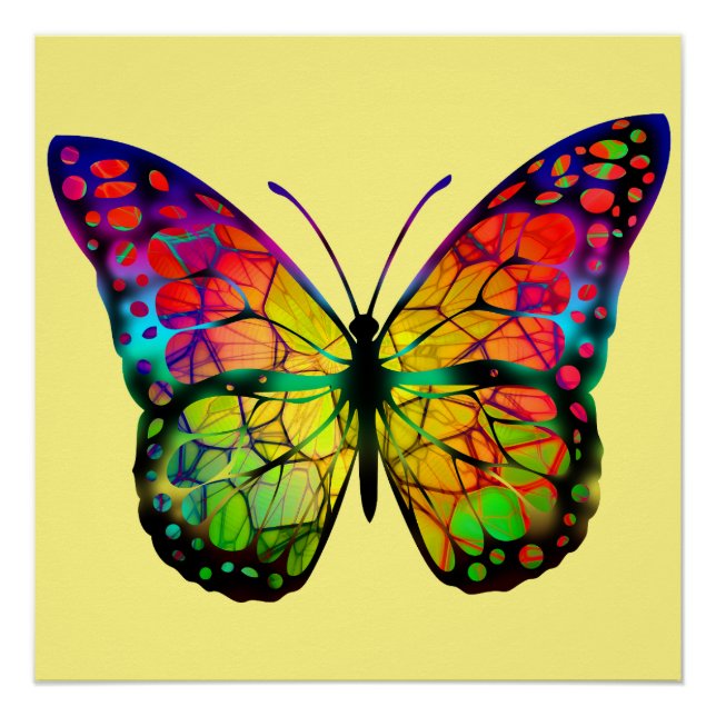 BÜTTERFLY ABSTRAKT POSTER (Vorderseite)