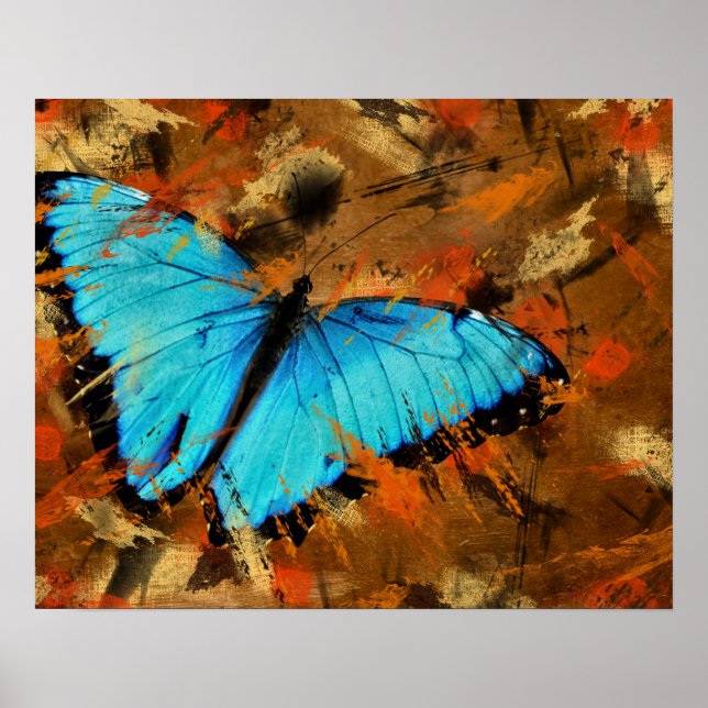 Butterfly Abstrakt Poster (Vorne)