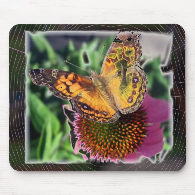 Butterfly Abstrakte Fotografie Mousepad (Vorne)