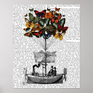 Butterfly Airship Poster