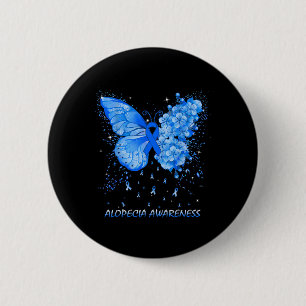 Butterfly Alopecia Sensibilisierungskampagne Button