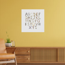 Butterfly Alphabet for Nature Kinderzimmer - ABC