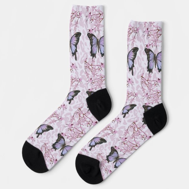 butterfly and pink socken (Linkes Detail)