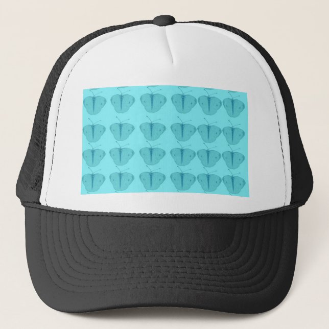 Butterfly Aquamarin Truckerkappe (Vorderseite)