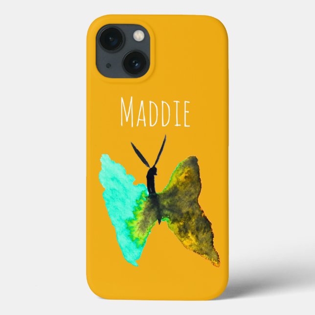 Butterfly Aquarell hübsch Case-Mate iPhone Hülle (Rückseite)