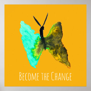 Butterfly Aquarell hübsch Poster