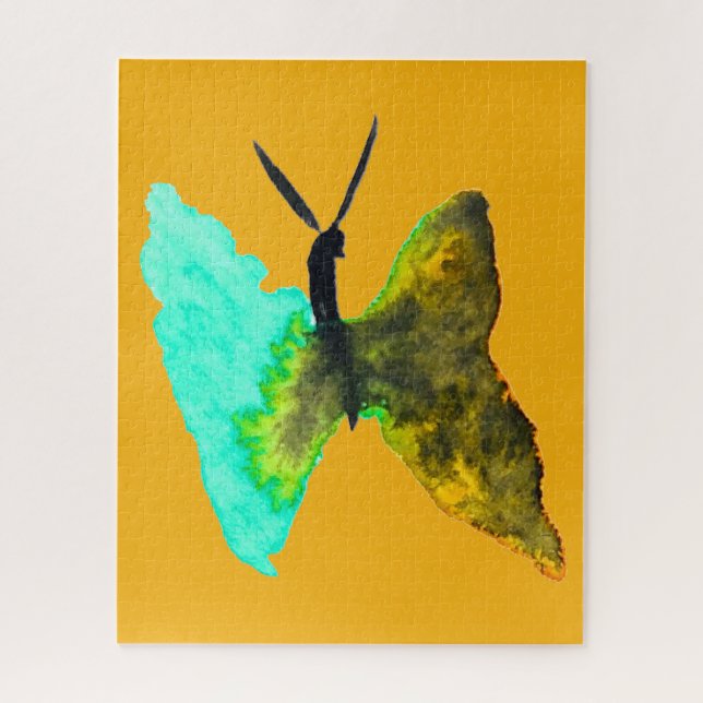 Butterfly Aquarell hübsch Puzzle (Vertikal)