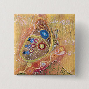 Butterfly Art Abstrakt Mariposa Round Button