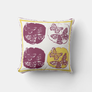 Butterfly Art Deco Pillow Kissen