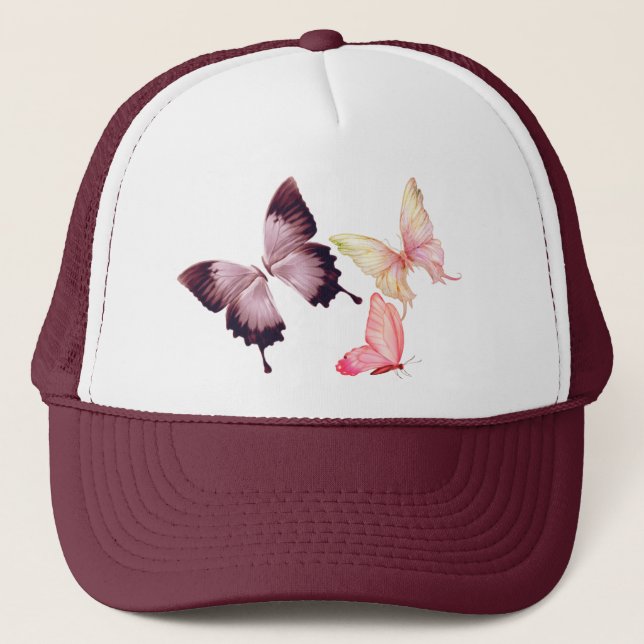 Butterfly Art Design Truckerkappe (Vorderseite)