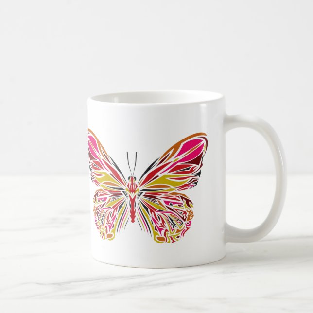 Butterfly Art Kaffeetasse (Rechts)