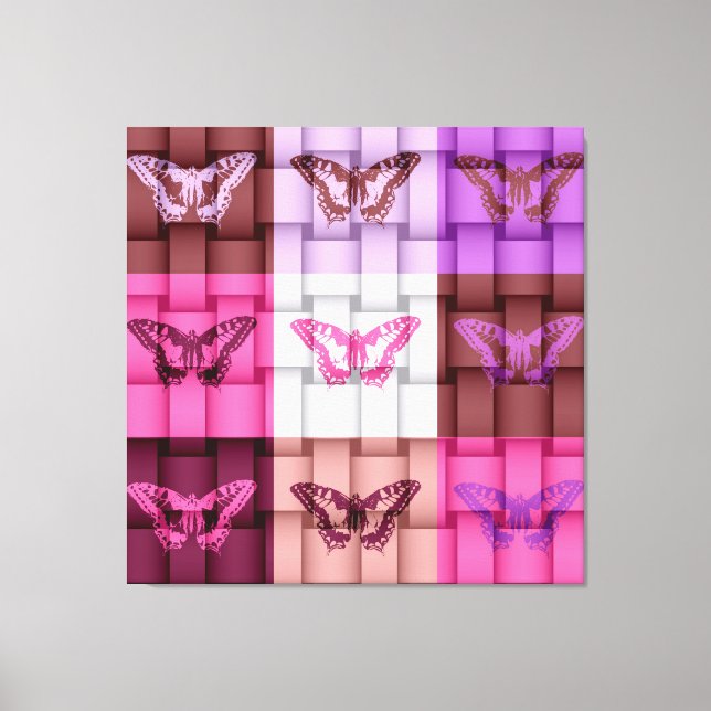 Butterfly Art Leinwanddruck (Vorderseite)