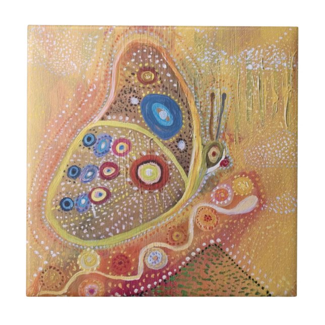 Butterfly Art Malerei Keramik Foto Tile Fliese (Vorderseite)