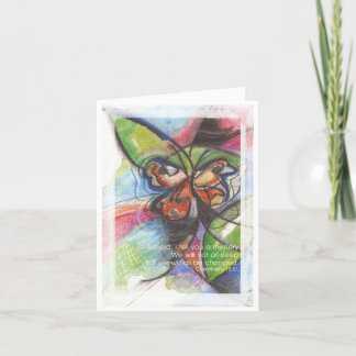 Butterfly Art Sympathy Card Karte