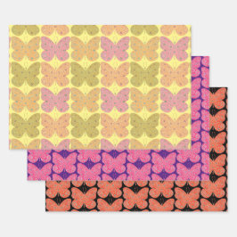 Butterfly Art Vintage Art Wrapper Geschenkpapier Set