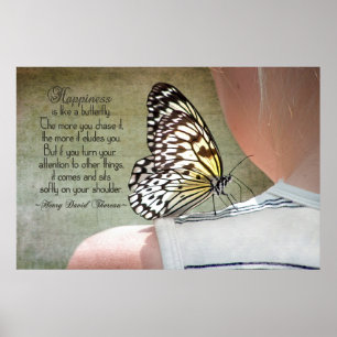 Butterfly auf meiner Schulter Poster