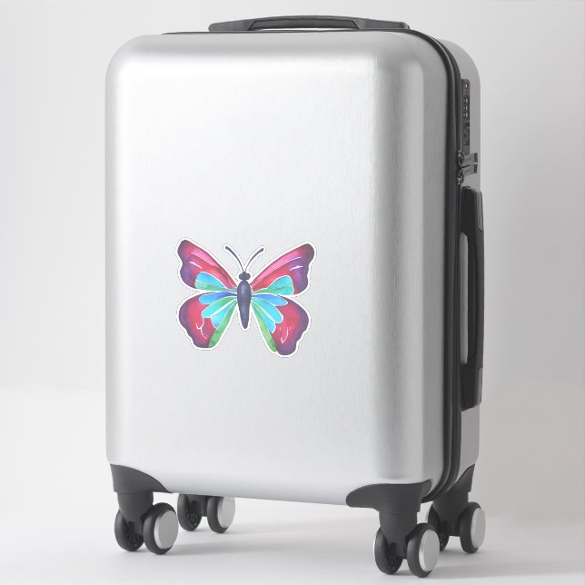 Butterfly-Aufkleber Aufkleber (Koffer)