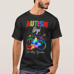 Butterfly Autismus Gigi I Liebe mein Enkel Unterst T-Shirt