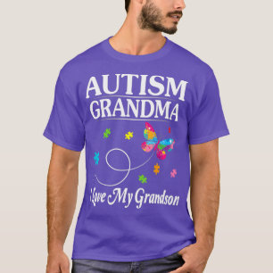 Butterfly Autismus Oma I Liebe Mein Enkel T-Shirt