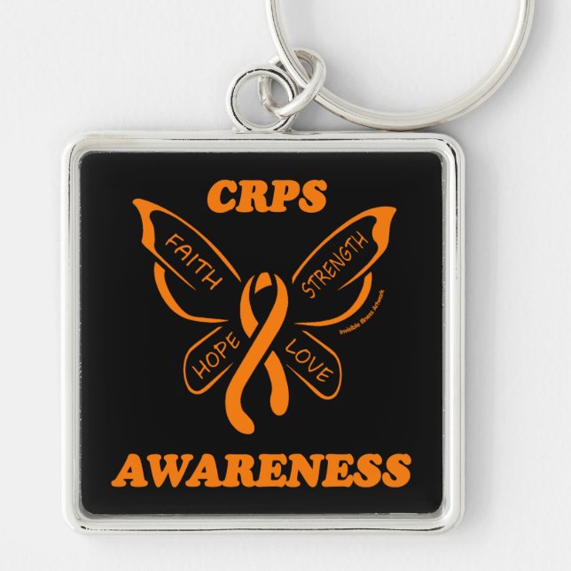 Butterfly/Awareness.. CRPS Schlüsselanhänger (Vorne)
