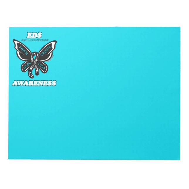 Butterfly/Awareness..EDS Notepad Notizblock (Vorderseite)