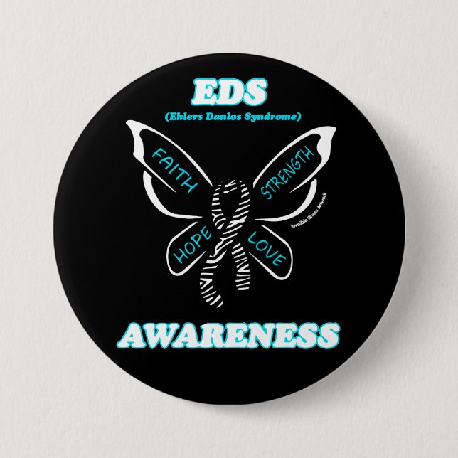Butterfly/Awareness..EDS-Taste Button (Vorderseite)