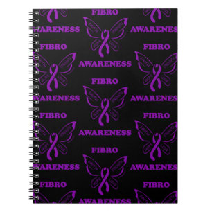 Butterfly/Awareness..Fibro-Notebook Notizblock