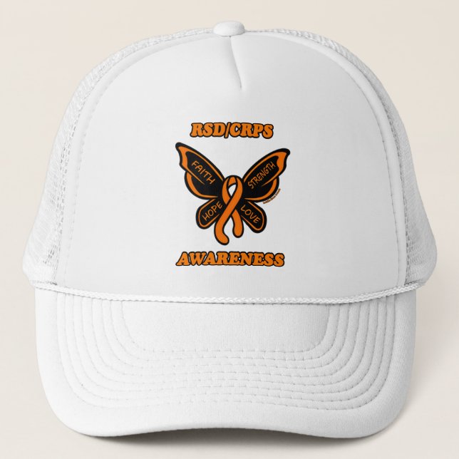 Butterfly/Awareness...RSD/CRPS Truckerkappe (Vorderseite)