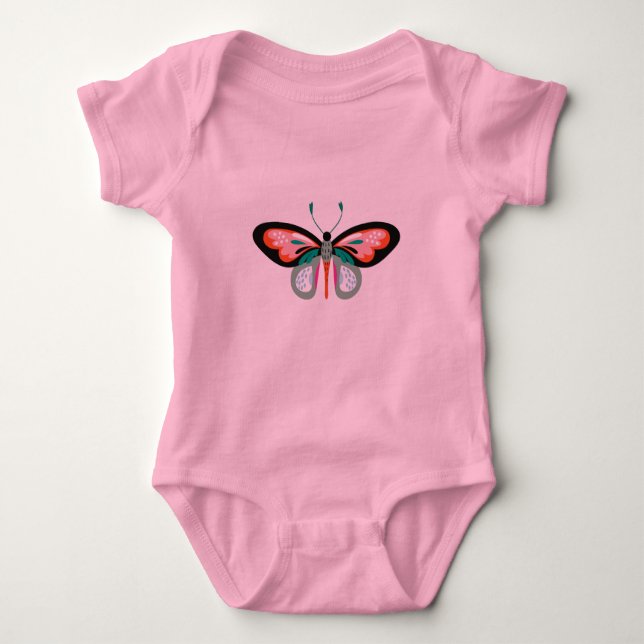 Butterfly Baby Bodysuit Baby Strampler (Vorderseite)