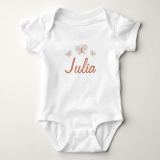 Butterfly Baby Bodysuit mit Individuelle Name T - Strampler