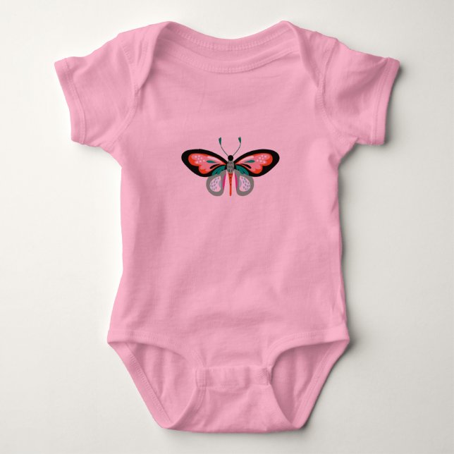 Butterfly Baby Bodysuit Strampler (Vorderseite)