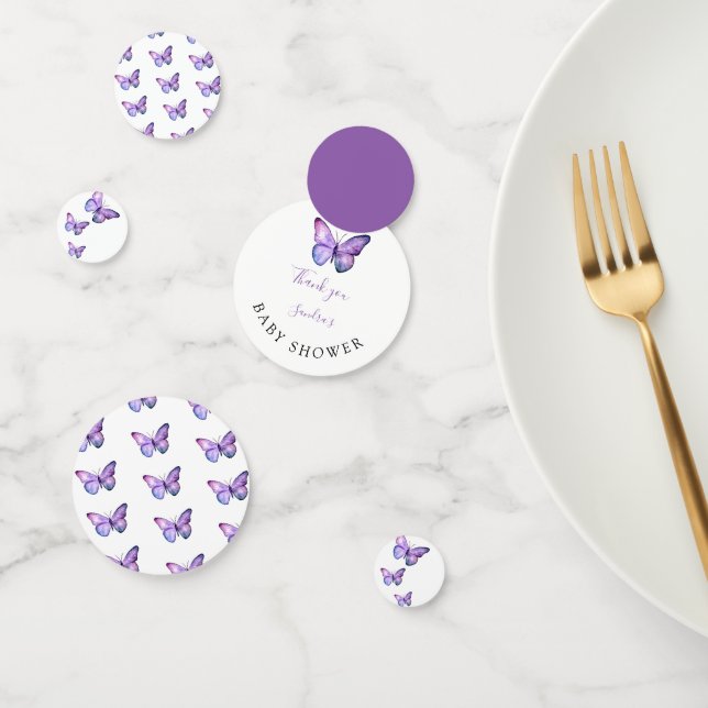 Butterfly Baby Dusche Personalisierte Wasserfarbe Konfetti (Gruppe)