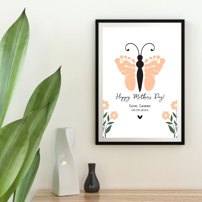 Butterfly Baby Footprint Poster (Von Creator hochgeladen)
