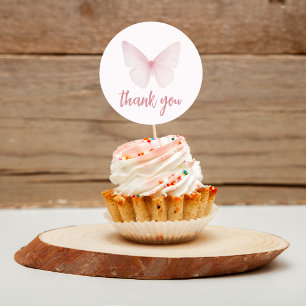 "Butterfly Baby Shower Stickers" Runder Aufkleber