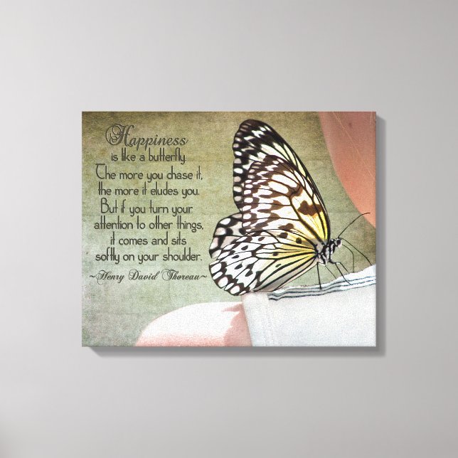 Butterfly Beauty Leinwanddruck (Vorderseite)