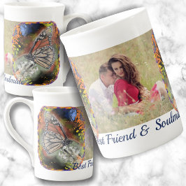 Butterfly Best Friend & Soulmates Prozellantasse