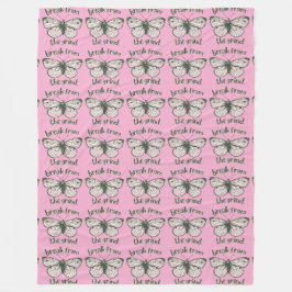 Butterfly BFTG Fleece Blanket