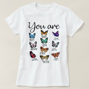 Butterfly Bible Verse Sie sind schöne religiöse T-Shirt