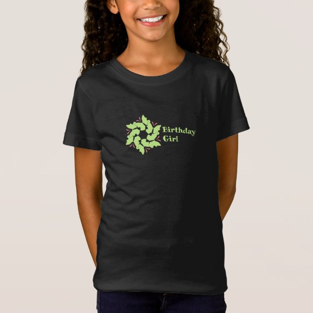 Butterfly Birthday Girl T-Shirt (Vorderseite)