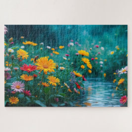 Butterfly Blossom Haven - Lebhafte Harmonie der Bl Puzzle