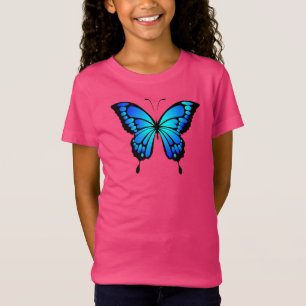 Butterfly Blue Insect Illustration-20284 T - Shirt
