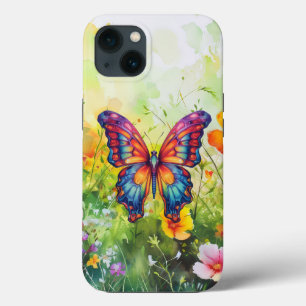 Butterfly Blue Orange Wings Case-Mate iPhone Hülle
