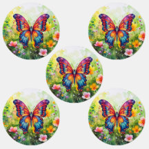 Butterfly Blue Orange Wings Kleidung