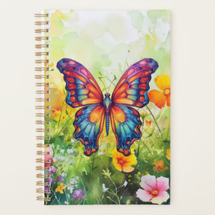 Butterfly Blue Orange Wings Planer
