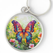 Butterfly Blue Orange Wings